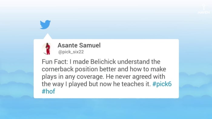 Former Patriots CB Asante Samuel Claims He Showed Bill Belichick How to Coach CBs